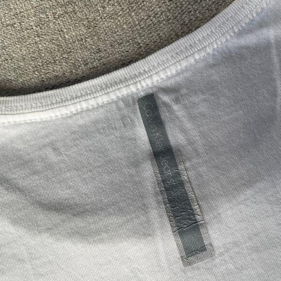 Calvin Klein Jeans Mens White Graphic Eye Print T Shirt Size XL - Picture 4 of 5